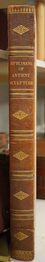 Society of Dilettanti; - Specimens of Antient Sculpture, Aegyptian, Etruscan, Greek, and Roman: selected from different collections in Great Britain. vol. 1 (only, of 2). 75 plates and three text engravings; contemp. hal
